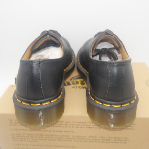 NEW Dr. Martens 1461 Shoes  Men's 7 Women's 8 Smooth Leather Oxford Black - Picture 3 of 8